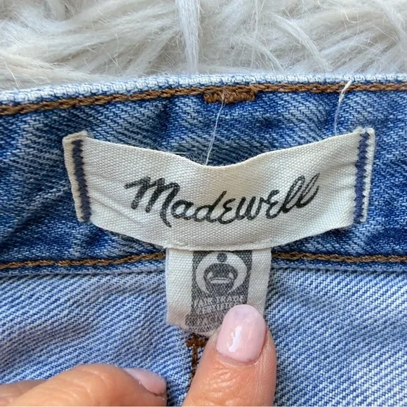 Madewell The Darted Barrel-Leg Jean Denim Blue Size 27 - Picture 8 of 12